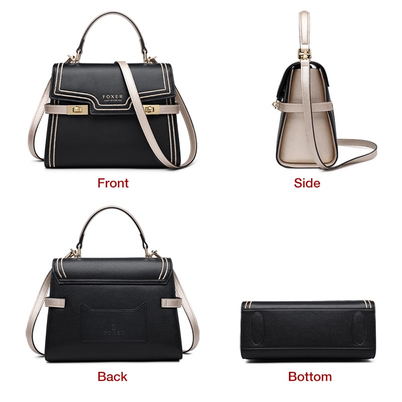 FOXER Gentle Messenger Bags Female luxury Stylish Shoulder Bags