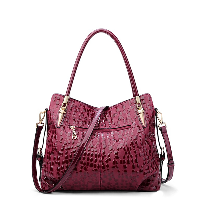 FOXER Winy Leather Women Shoulder Bag Red