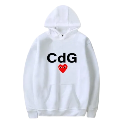 Comme des Garçons (CDG) hoodie. Renowned