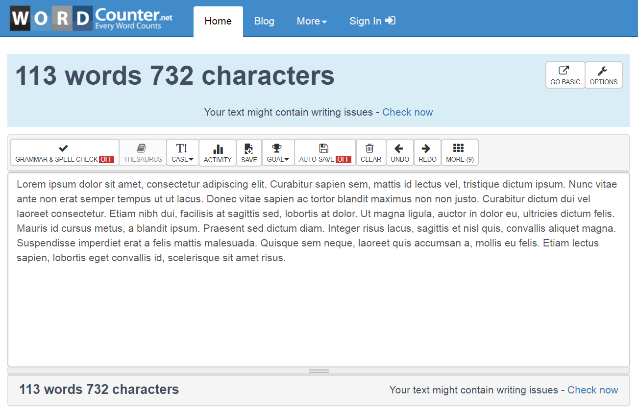 Word Count Online