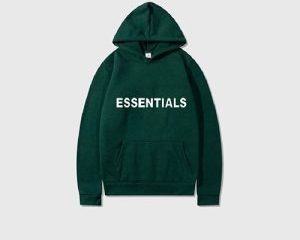 Who makes Grey Essentials Hoodie?