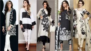 black and white dress design